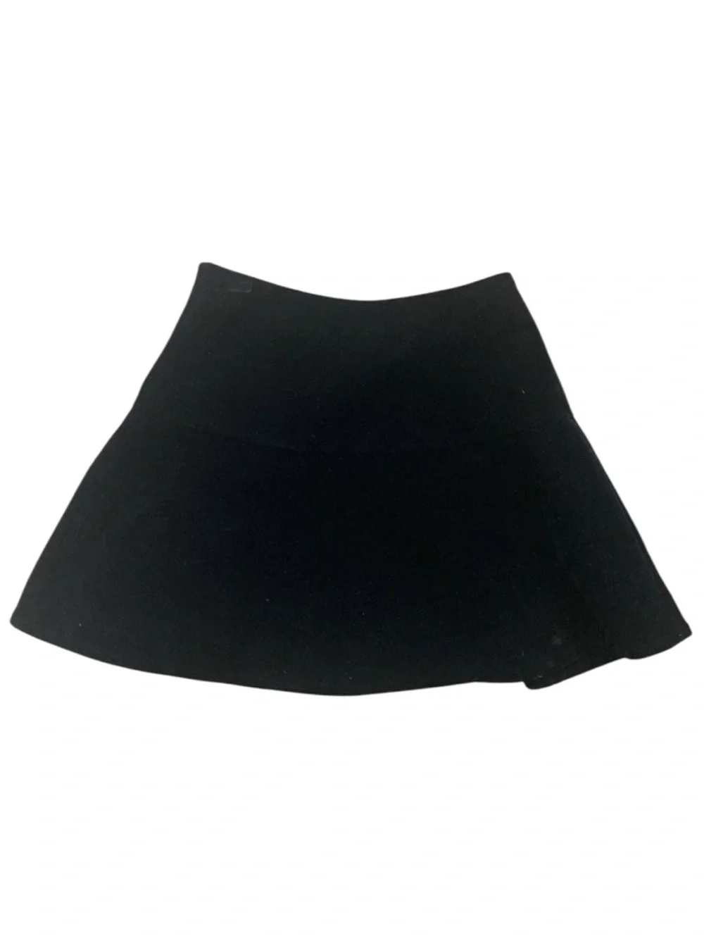 Celine Black Velvet Skort Gold Button Mini Skirt Shorts Made in Italy FR 36 - Picture 5 of 11